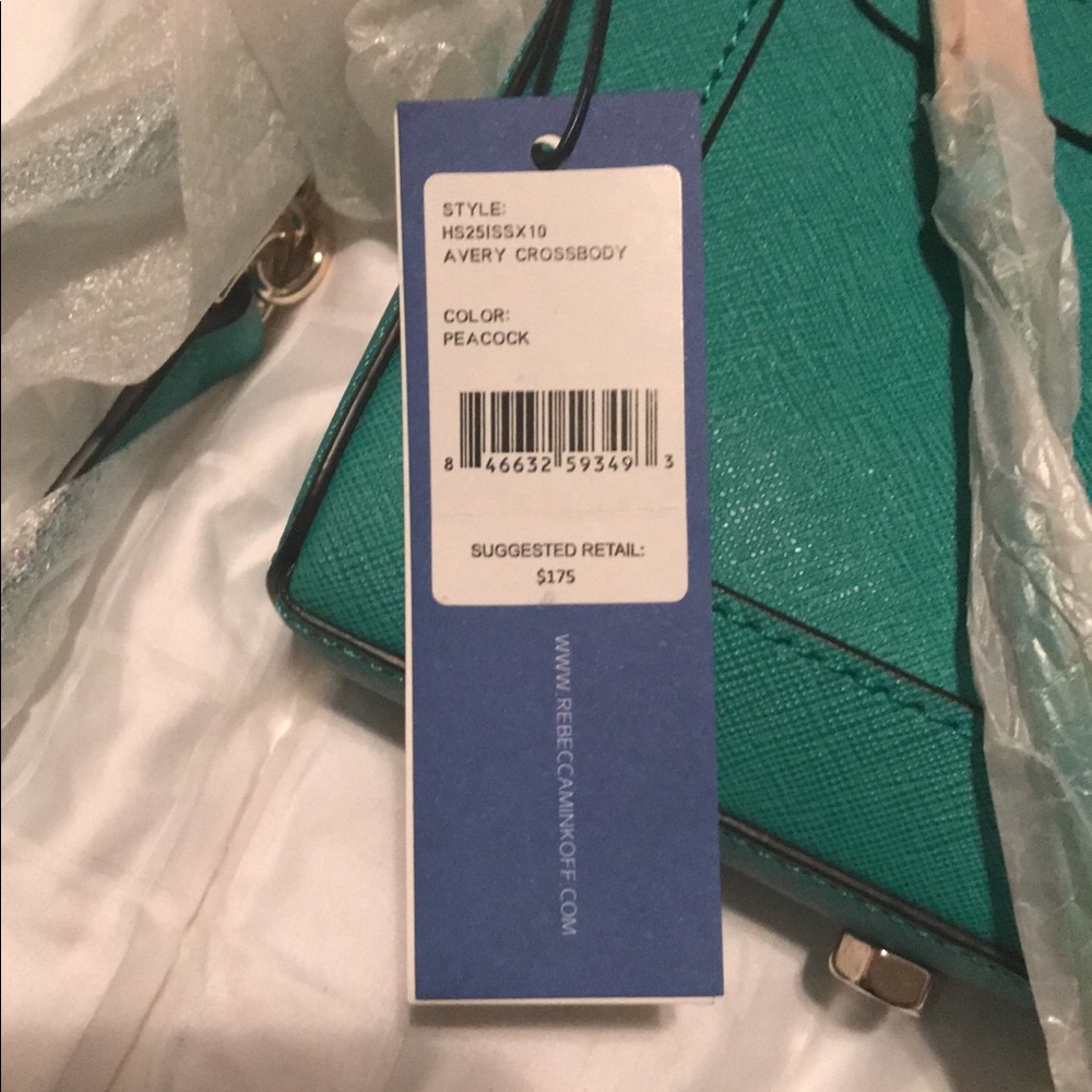 π Host Pick NWT Rebecca Minkoff Avery in Peacock - Picture 3 of 7